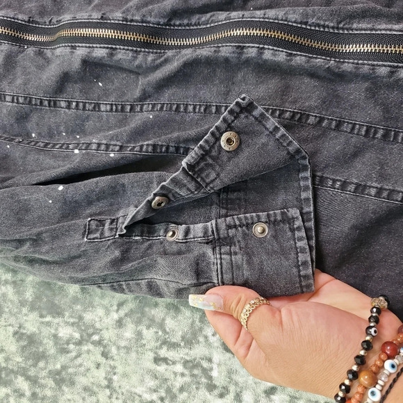 7 For All Mankind Denim Zipper Dress - Picture 5 of 8